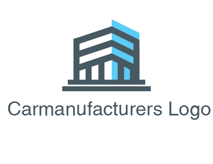 abstract building architecture logo