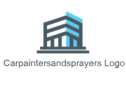 abstract building architecture logo