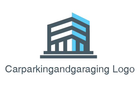 abstract building architecture logo