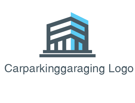 abstract building architecture logo