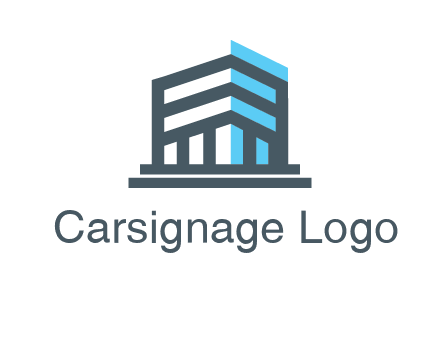 abstract building architecture logo