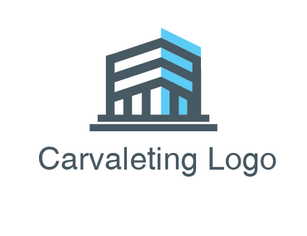 abstract building architecture logo
