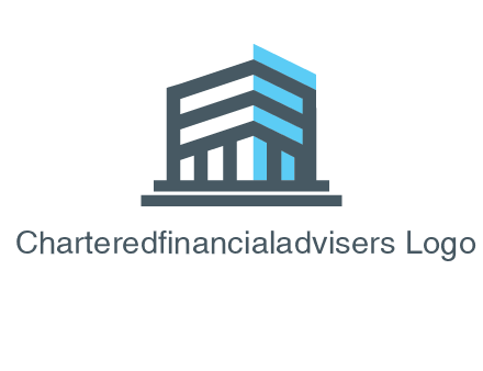 abstract building architecture logo