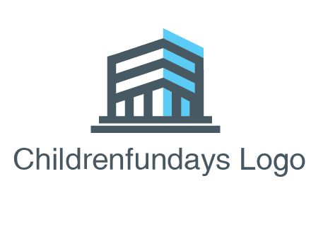 abstract building architecture logo