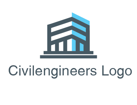 abstract building architecture logo