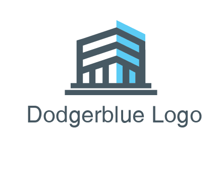 abstract building architecture logo