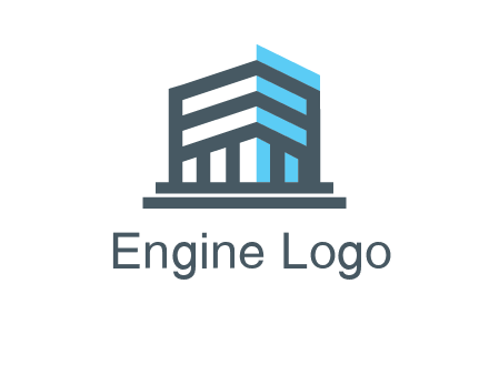 abstract building architecture logo