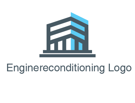 abstract building architecture logo