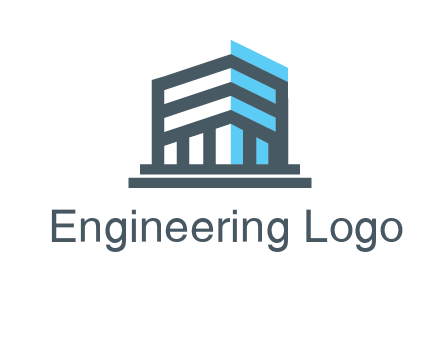 abstract building architecture logo