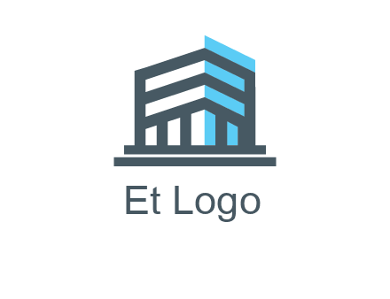 abstract building architecture logo