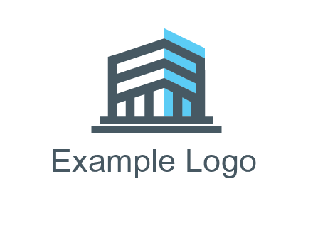 abstract building architecture logo