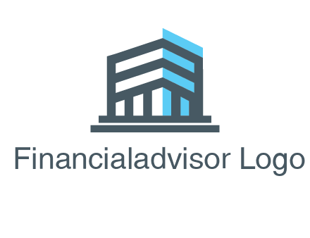 abstract building architecture logo