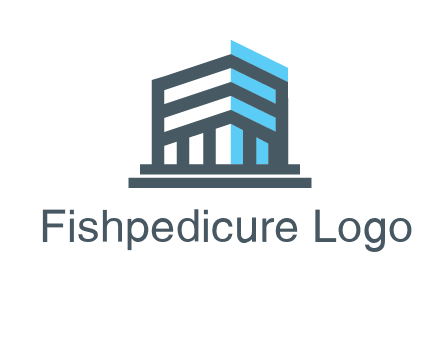 abstract building architecture logo