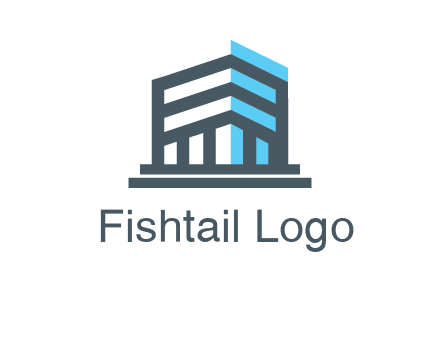abstract building architecture logo