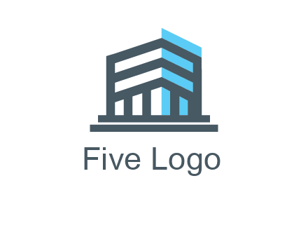 abstract building architecture logo