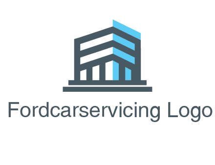 abstract building architecture logo