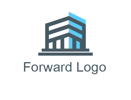 abstract building architecture logo