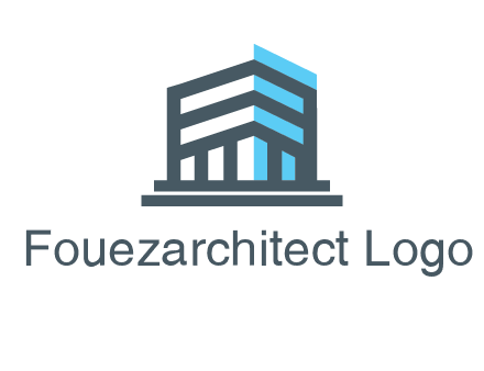 abstract building architecture logo