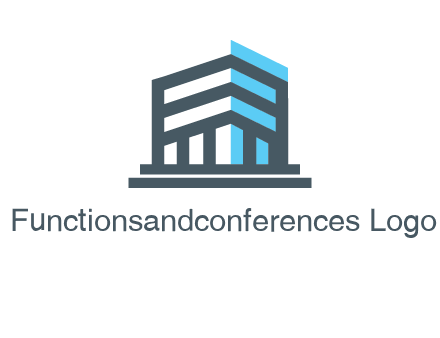 abstract building architecture logo