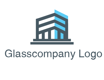 abstract building architecture logo