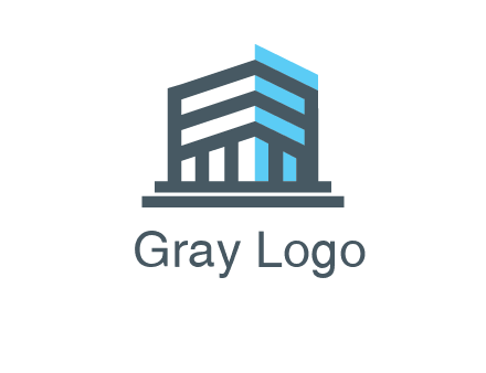 abstract building architecture logo