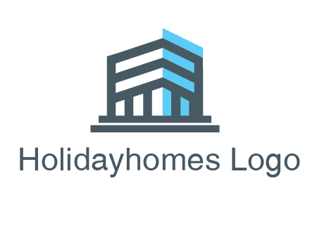 abstract building architecture logo
