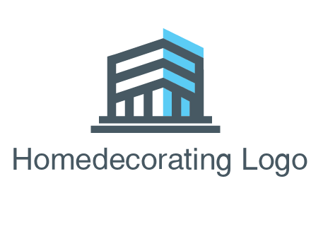 abstract building architecture logo
