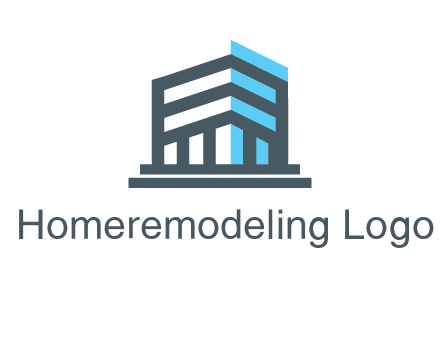 abstract building architecture logo