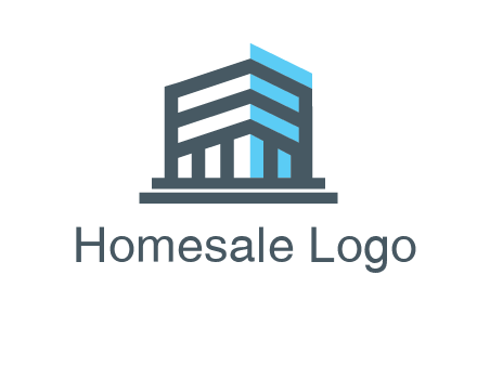 abstract building architecture logo