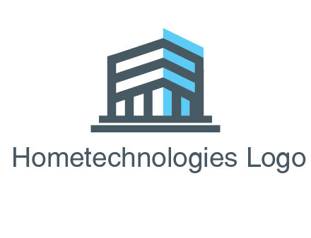 abstract building architecture logo