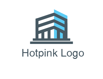abstract building architecture logo