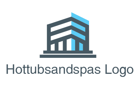 abstract building architecture logo