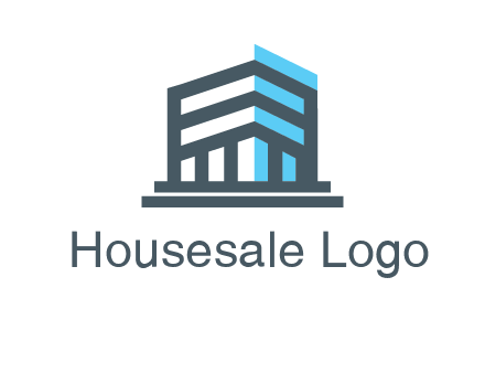 abstract building architecture logo