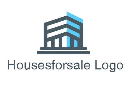 abstract building architecture logo
