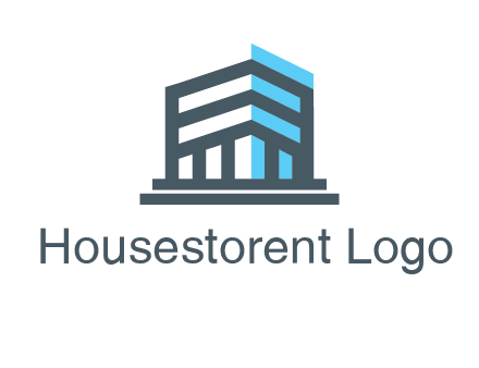 abstract building architecture logo