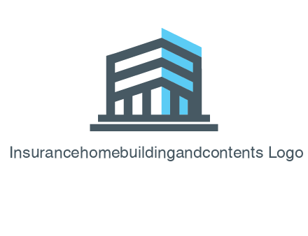 abstract building architecture logo