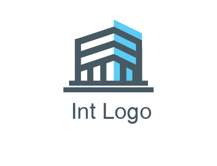 abstract building architecture logo