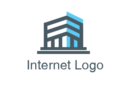 abstract building architecture logo