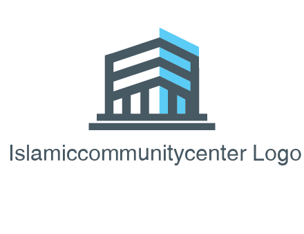 abstract building architecture logo