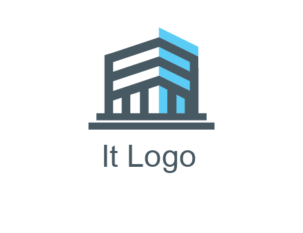 abstract building architecture logo