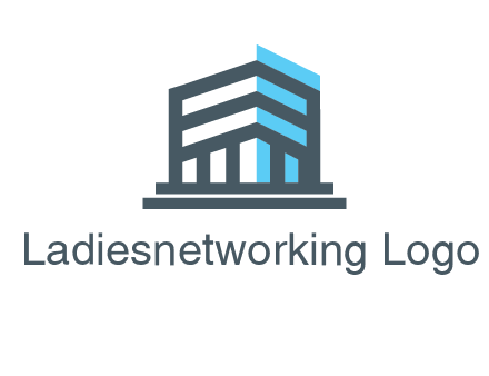 abstract building architecture logo