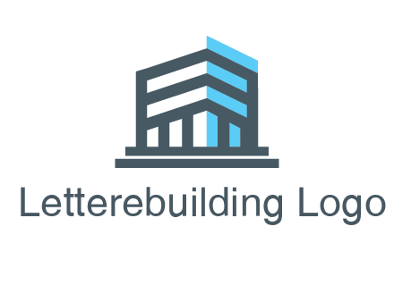 abstract building architecture logo