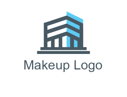 abstract building architecture logo
