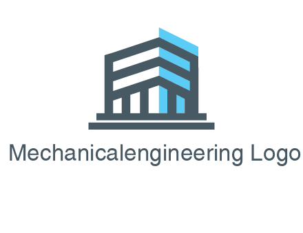 abstract building architecture logo
