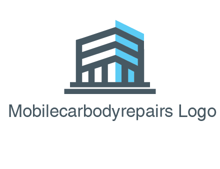 abstract building architecture logo