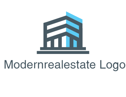 abstract building architecture logo