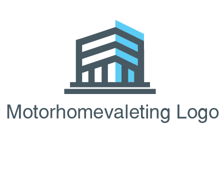 abstract building architecture logo