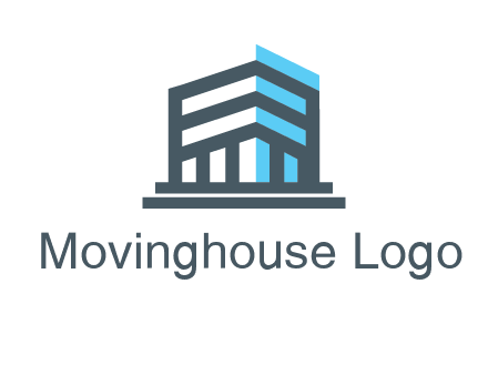 abstract building architecture logo