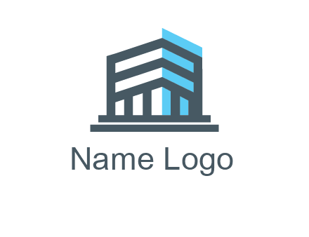 abstract building architecture logo