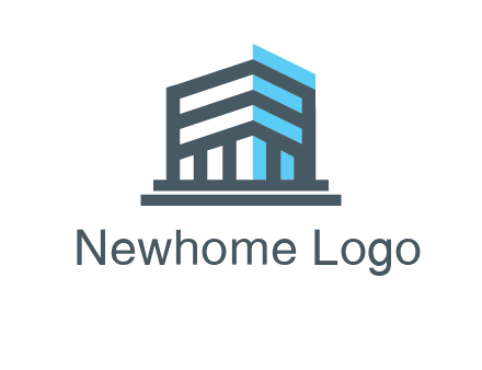 abstract building architecture logo